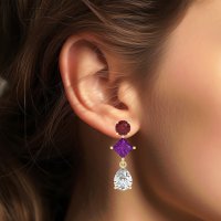 Multi-Shape Dangle Earrings