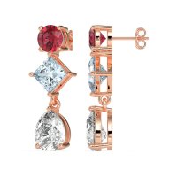 Multi-Shape Dangle Earrings