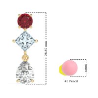 Multi-Shape Dangle Earrings