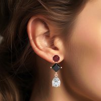 Multi-Shape Dangle Earrings