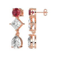 Multi-Shape Dangle Earrings