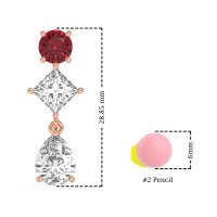 Multi-Shape Dangle Earrings