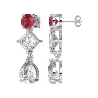 Multi-Shape Dangle Earrings