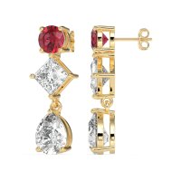 Multi-Shape Dangle Earrings