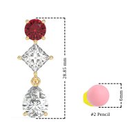 Multi-Shape Dangle Earrings
