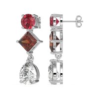 Multi-Shape Dangle Earrings
