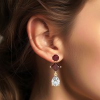 Multi-Shape Dangle Earrings