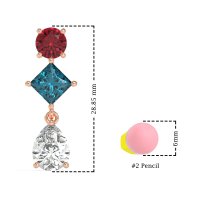 Multi-Shape Dangle Earrings