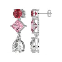 Multi-Shape Dangle Earrings