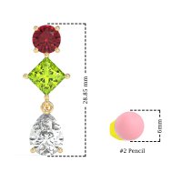Multi-Shape Dangle Earrings