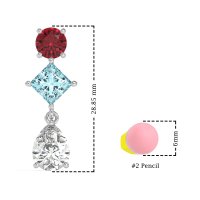 Multi-Shape Dangle Earrings