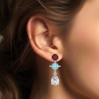 Multi-Shape Dangle Earrings