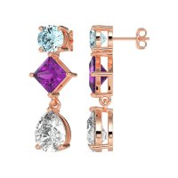 Multi-Shape Dangle Earrings