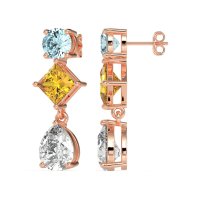 Multi-Shape Dangle Earrings