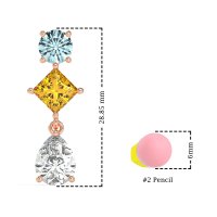 Multi-Shape Dangle Earrings