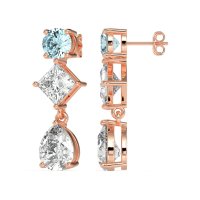 Multi-Shape Dangle Earrings