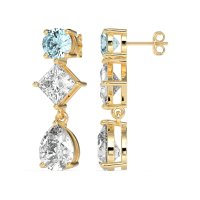 Multi-Shape Dangle Earrings