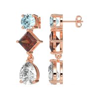 Multi-Shape Dangle Earrings