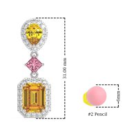 Multi Shape Halo Antique Dangle Earrings