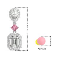 Multi Shape Halo Antique Dangle Earrings