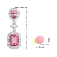 Multi Shape Halo Antique Dangle Earrings