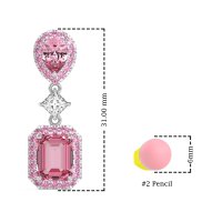 Multi Shape Halo Antique Dangle Earrings
