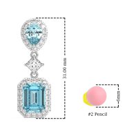 Multi Shape Halo Antique Dangle Earrings