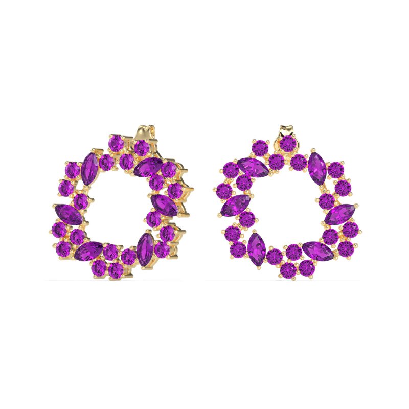 Marquise Fairy Cluster Earrings