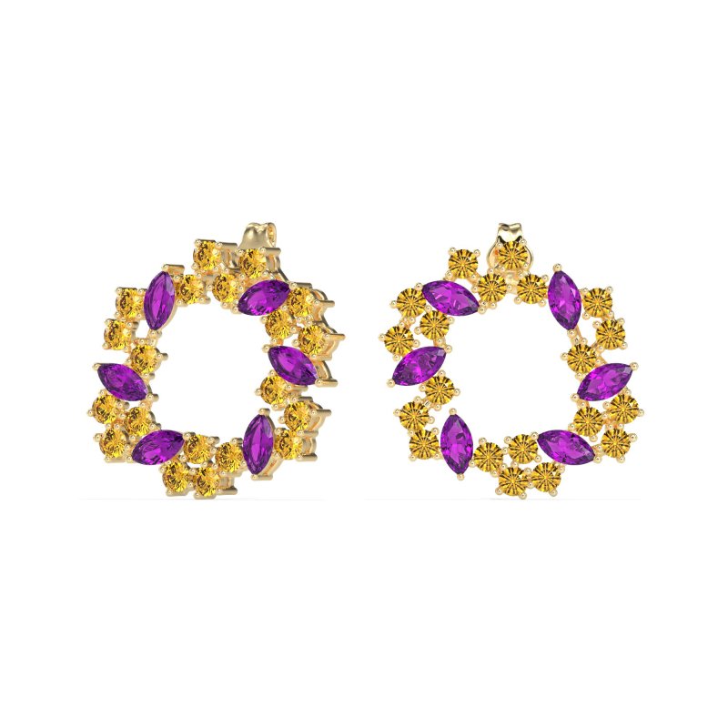 Marquise Fairy Cluster Earrings