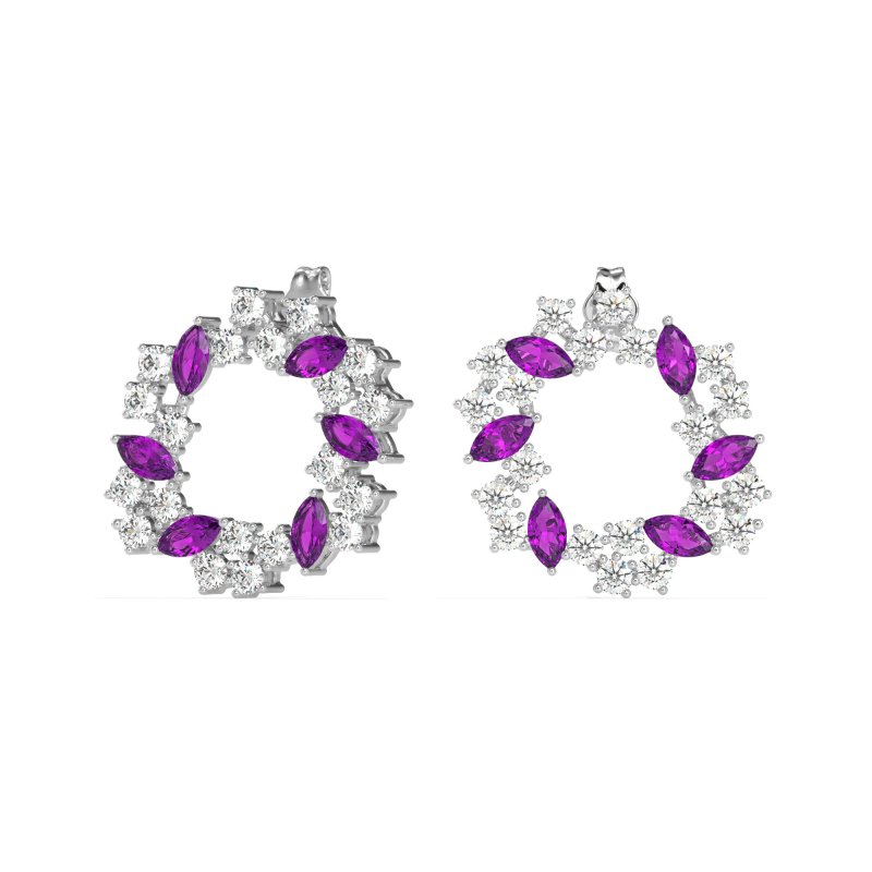 Marquise Fairy Cluster Earrings