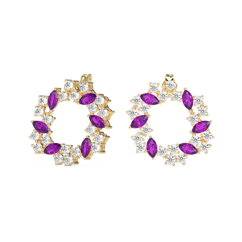 Marquise Fairy Cluster Earrings