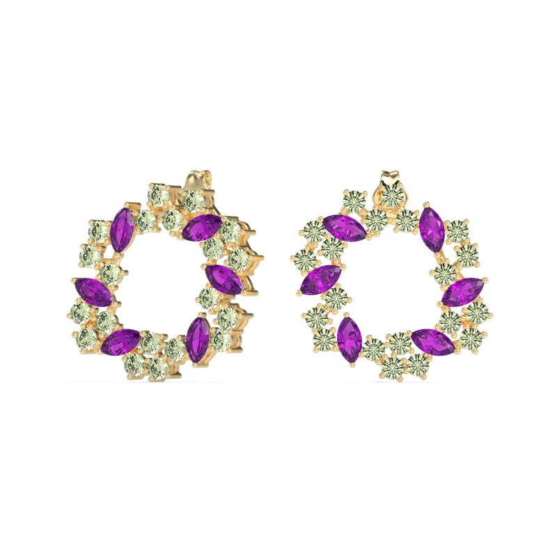 Marquise Fairy Cluster Earrings