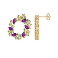 Marquise Fairy Cluster Earrings
