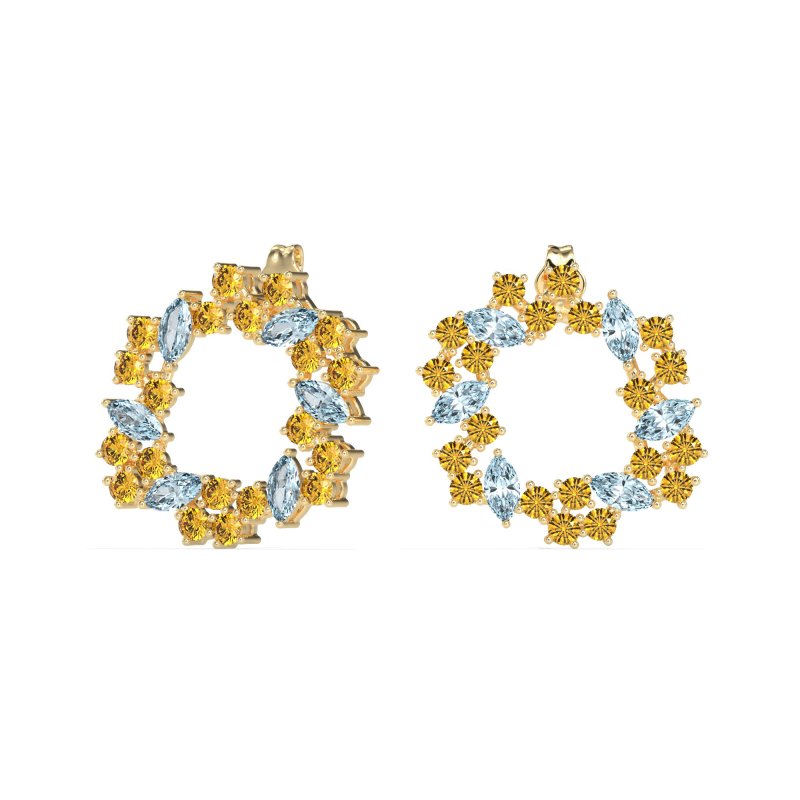 Marquise Fairy Cluster Earrings