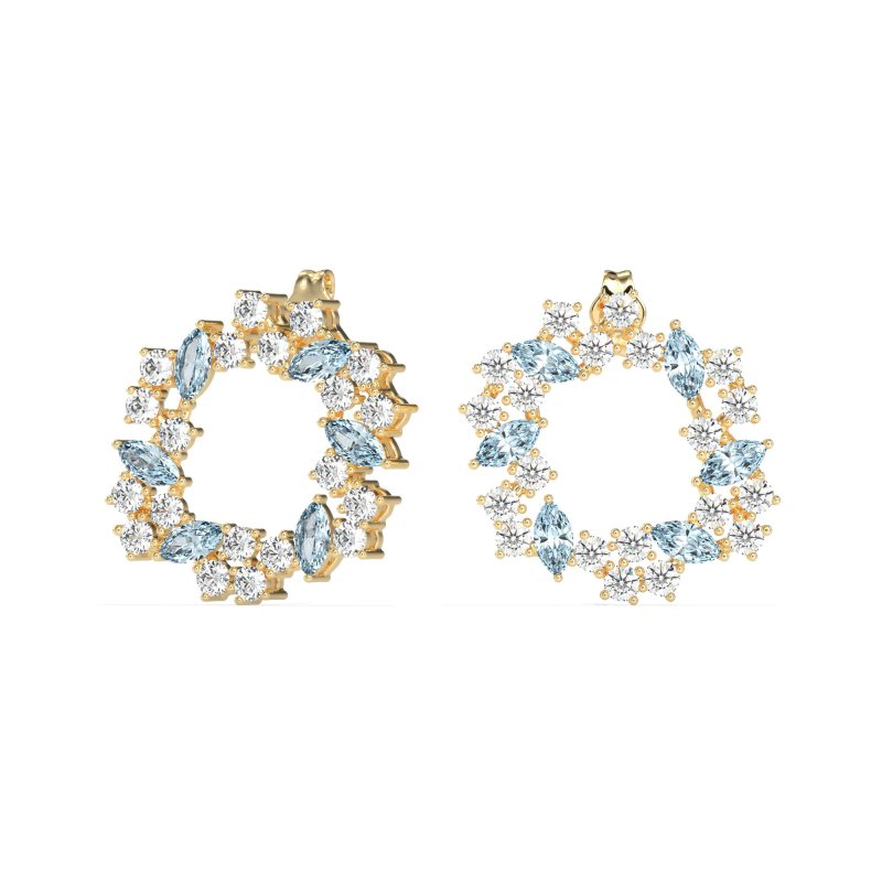 Marquise Fairy Cluster Earrings