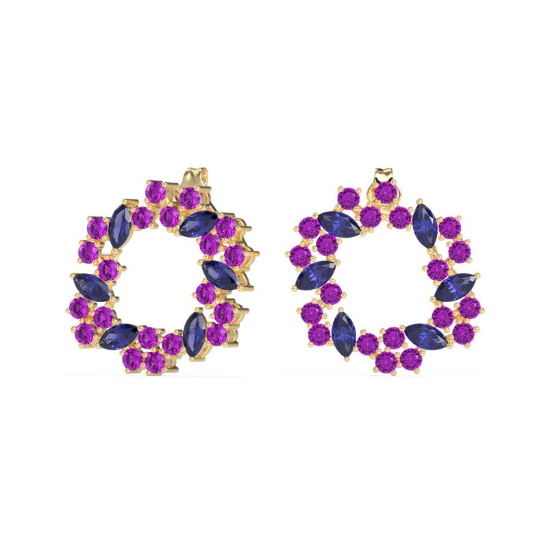 Marquise Fairy Cluster Earrings
