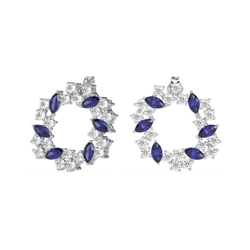 Marquise Fairy Cluster Earrings