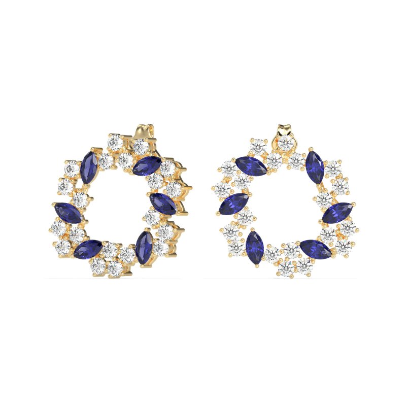 Marquise Fairy Cluster Earrings