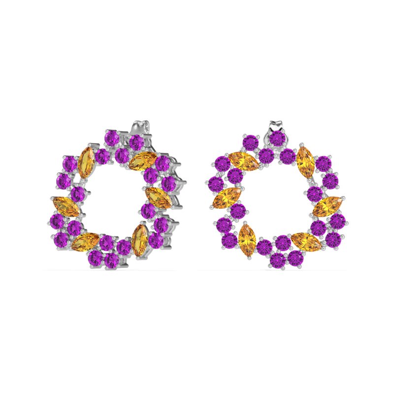 Marquise Fairy Cluster Earrings