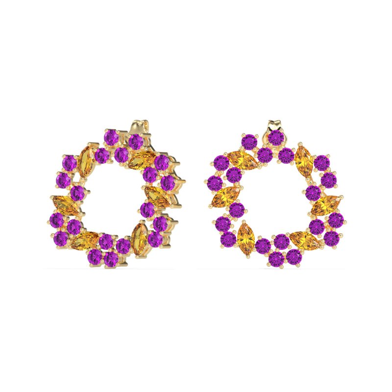 Marquise Fairy Cluster Earrings