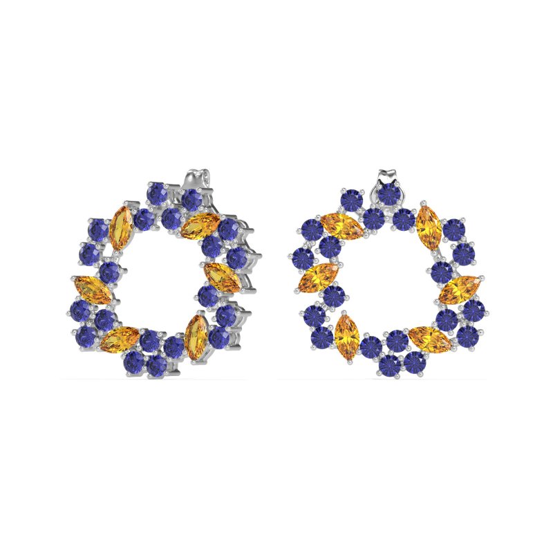 Marquise Fairy Cluster Earrings