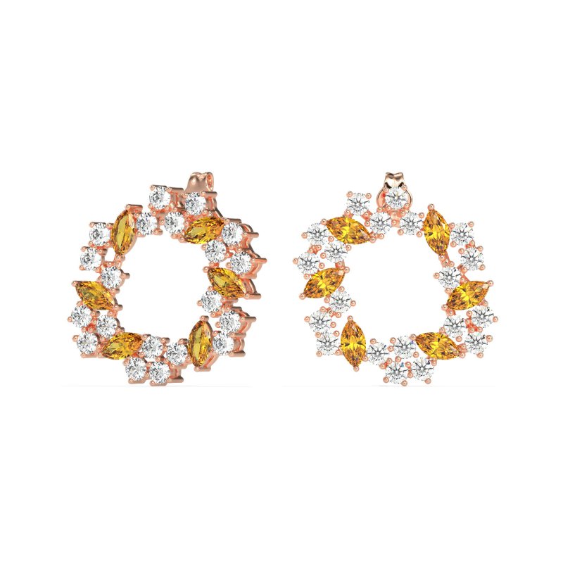 Marquise Fairy Cluster Earrings