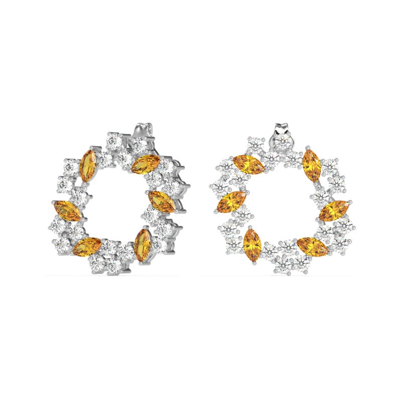 Marquise Fairy Cluster Earrings