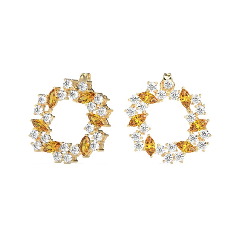 Marquise Fairy Cluster Earrings