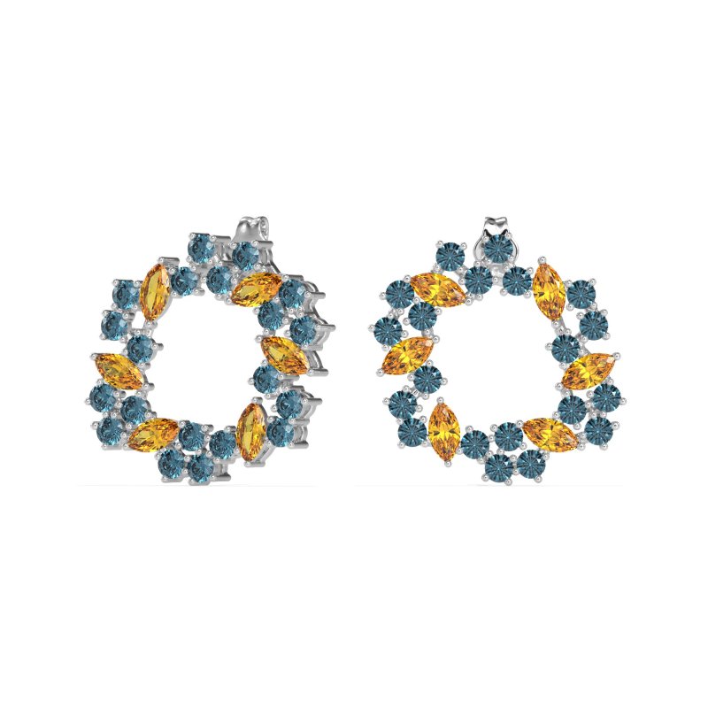 Marquise Fairy Cluster Earrings