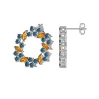 Marquise Fairy Cluster Earrings