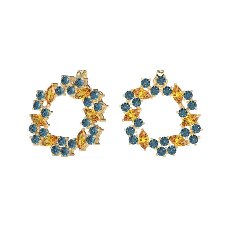 Marquise Fairy Cluster Earrings
