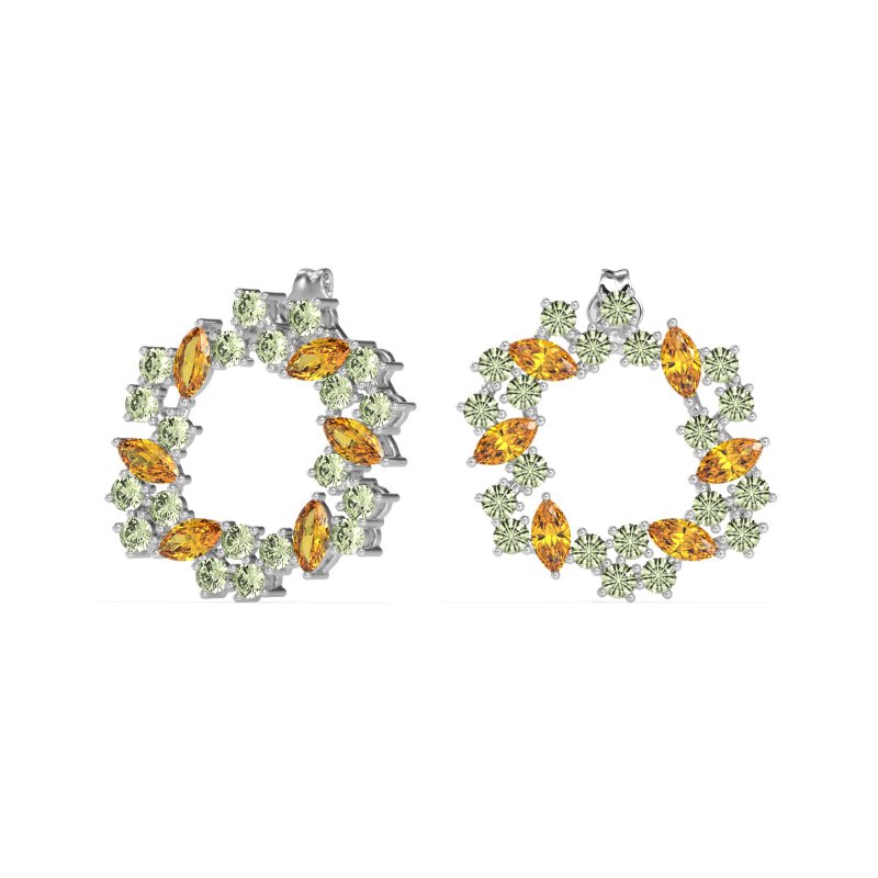 Marquise Fairy Cluster Earrings