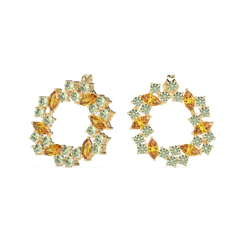 Marquise Fairy Cluster Earrings