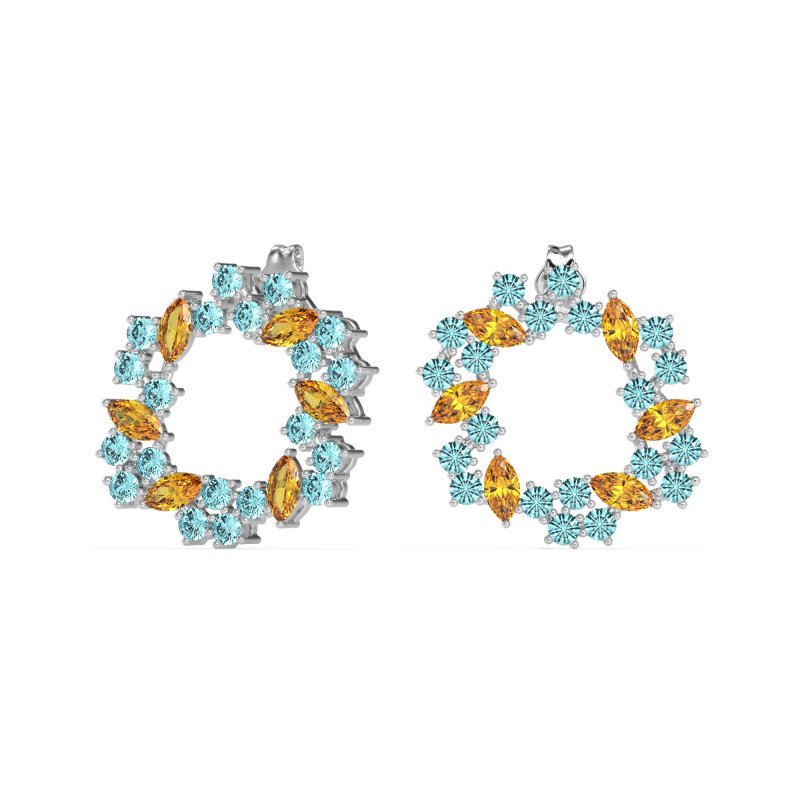 Marquise Fairy Cluster Earrings
